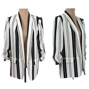 Madison Blazer Large Jacket Work Wear Stripes NWT